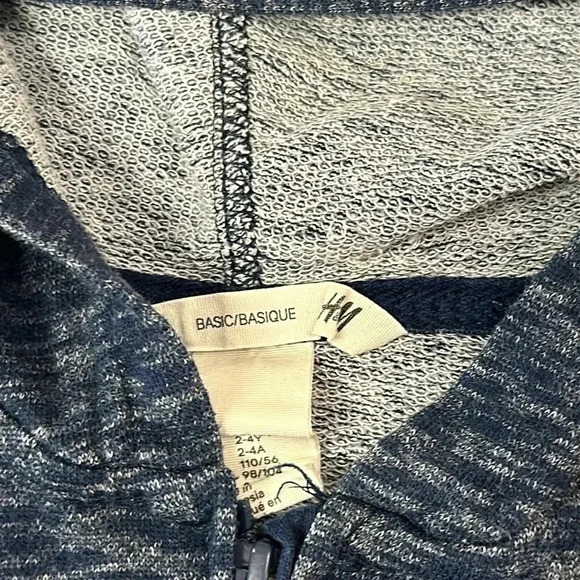 H&M - full zip hoodie/sweater. Size 2 - Picture 2 of 3